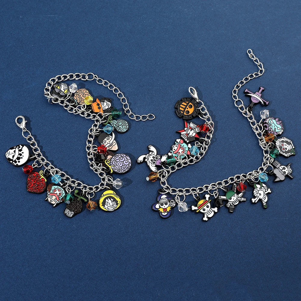 Pirate Symbol Charm Bracelet