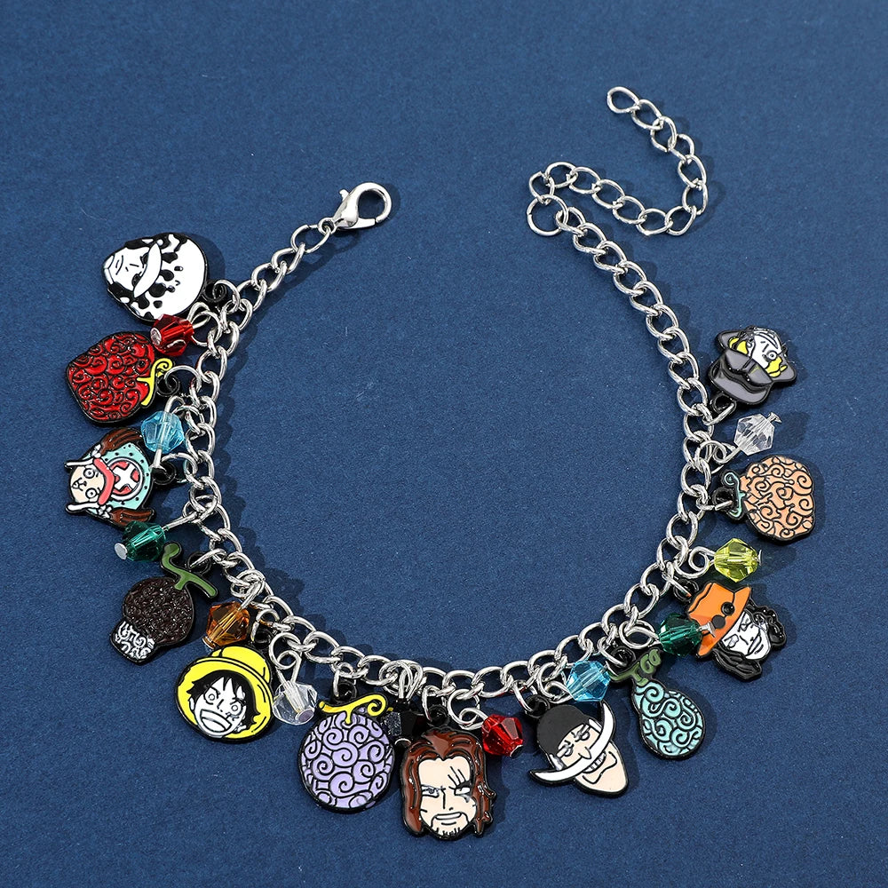 Pirate Symbol Charm Bracelet